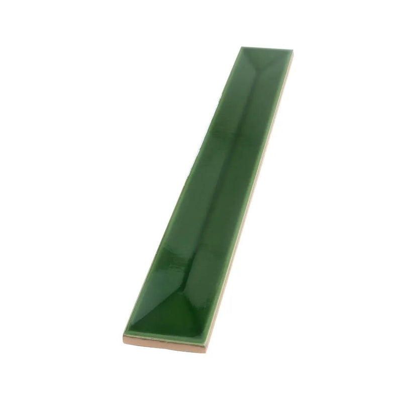 Forest Green 2x16 Glossy Ceramic Deco Subway Tile (50 pack,10.76 sq ft/case) by Apollo Tile