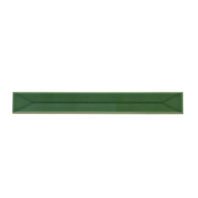 Forest Green 2x16 Glossy Ceramic Deco Subway Tile (50 pack,10.76 sq ft/case) by Apollo Tile