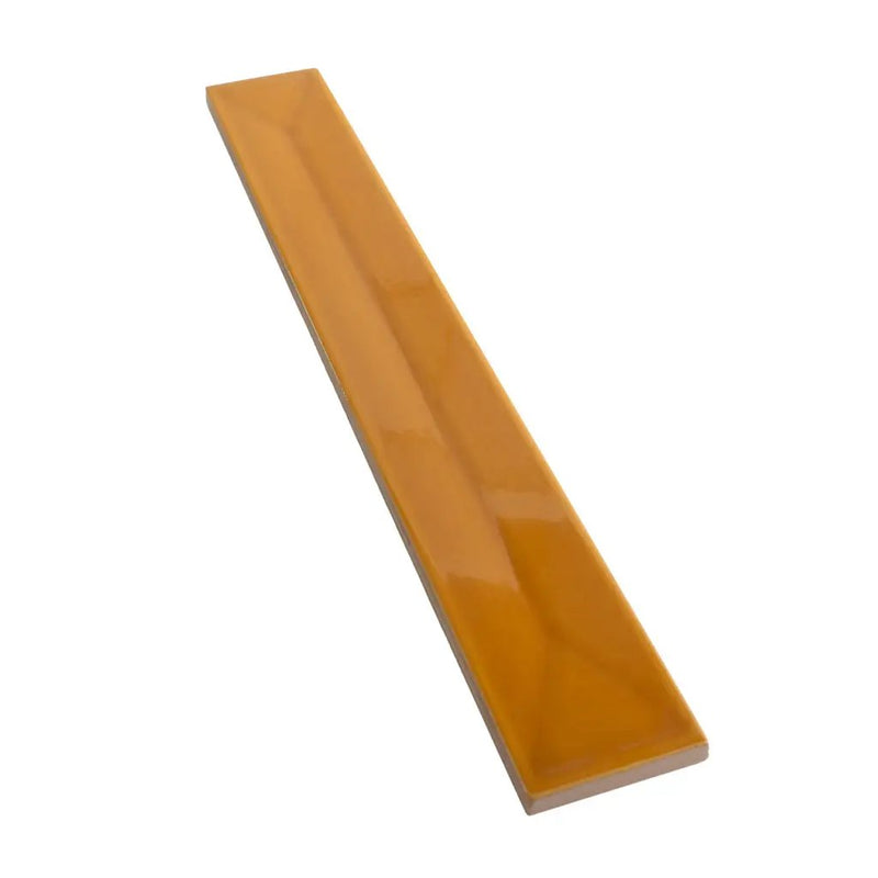 Honey 2x16 Glossy Ceramic Deco Subway Tile (50 pack,10.76 sq ft/case) by Apollo Tile