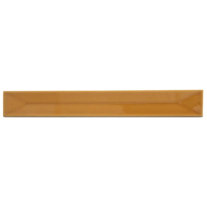 Honey 2x16 Glossy Ceramic Deco Subway Tile (50 pack,10.76 sq ft/case) by Apollo Tile