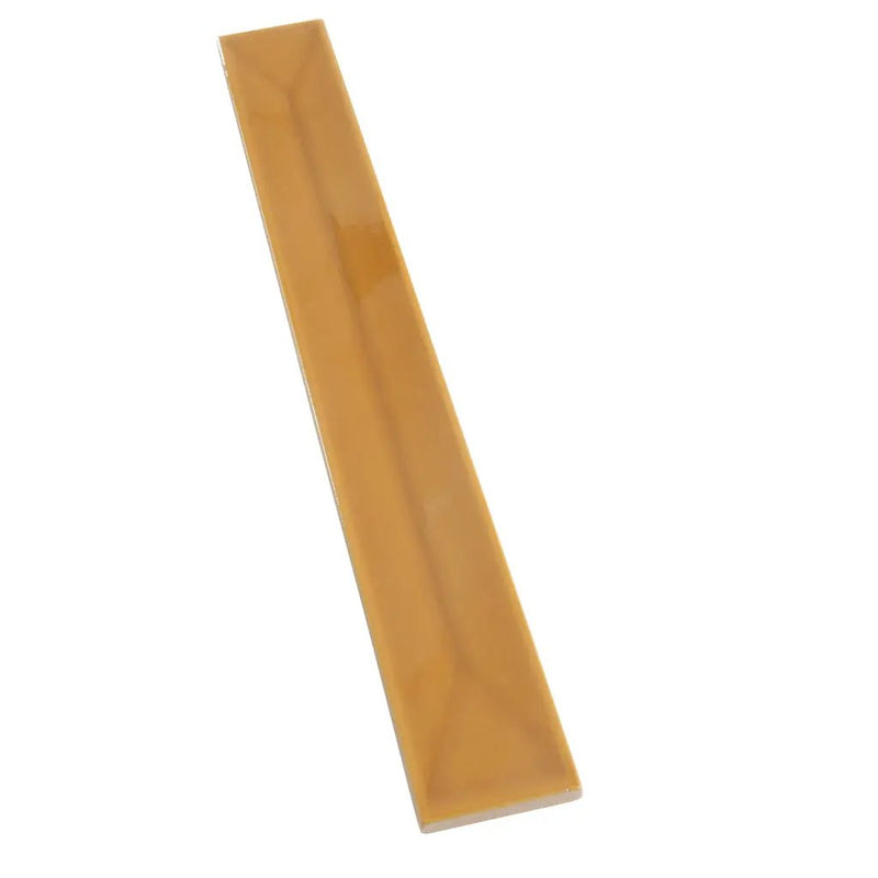 Honey 2x16 Glossy Ceramic Deco Subway Tile (50 pack,10.76 sq ft/case) by Apollo Tile