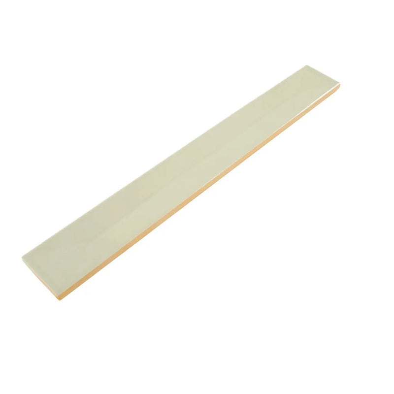 Soft Mint Green 2x16 Glossy Ceramic Deco Subway Tile (50 pack,10.76 sq ft/case) by Apollo Tile
