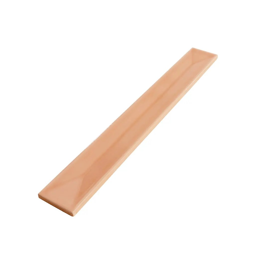 Powder Pink 2x16 Glossy Ceramic Deco Subway Tile (50 pack,10.76 sq ft/case) by Apollo Tile