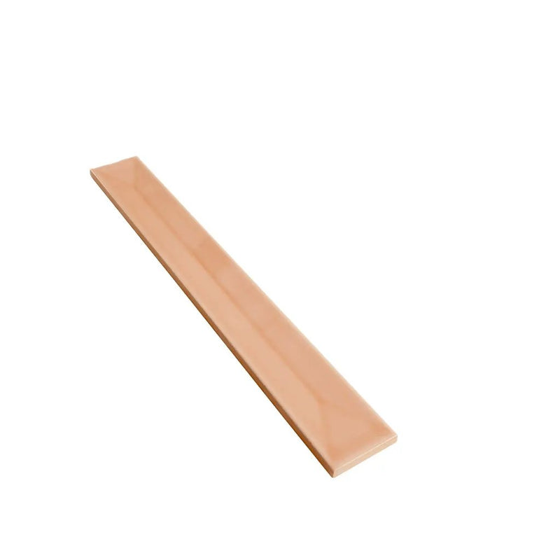Powder Pink 2x16 Glossy Ceramic Deco Subway Tile (50 pack,10.76 sq ft/case) by Apollo Tile