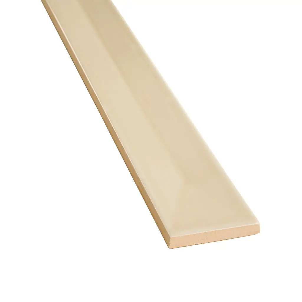Alabaster Beige 2x16 Glossy Ceramic Deco Subway Tile (50 pack,10.76 sq ft/case) by Apollo Tile