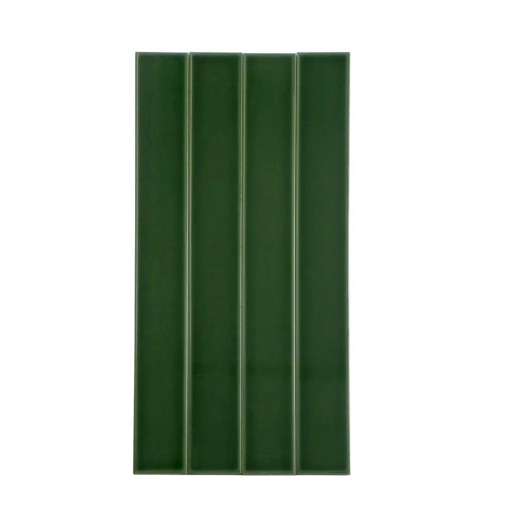 Forest Green 2x16 Glossy Ceramic Subway Tile (50 pack, 10.76 sq ft/case) by Apollo Tile