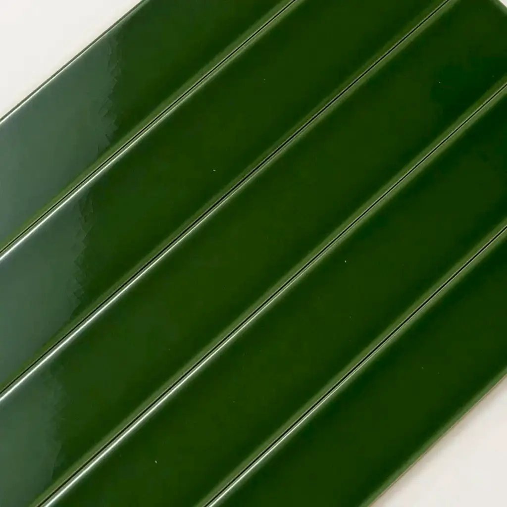 Forest Green 2x16 Glossy Ceramic Subway Tile (50 pack, 10.76 sq ft/case) by Apollo Tile