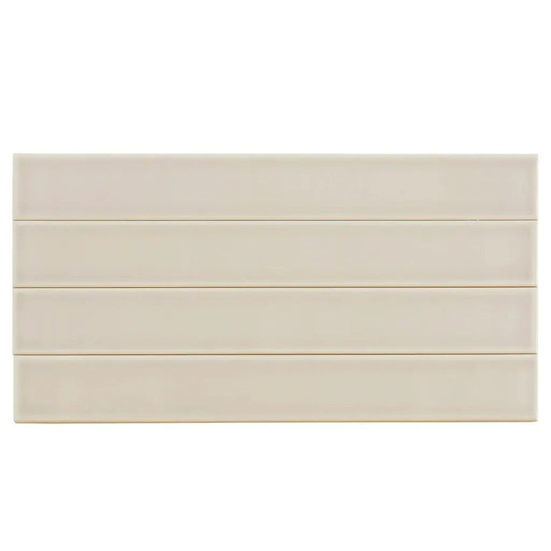 Soft Dove Gray 2x16 Glossy Ceramic Subway Tile (50 pack, 10.76 sq ft/case) by Apollo Tile