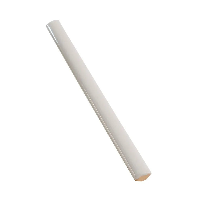 Soft Dove Gray 0.5x8 Glossy Ceramic Pencil Tile Trim (10 pack, 0.27 sq ft/case) by Apollo Tile
