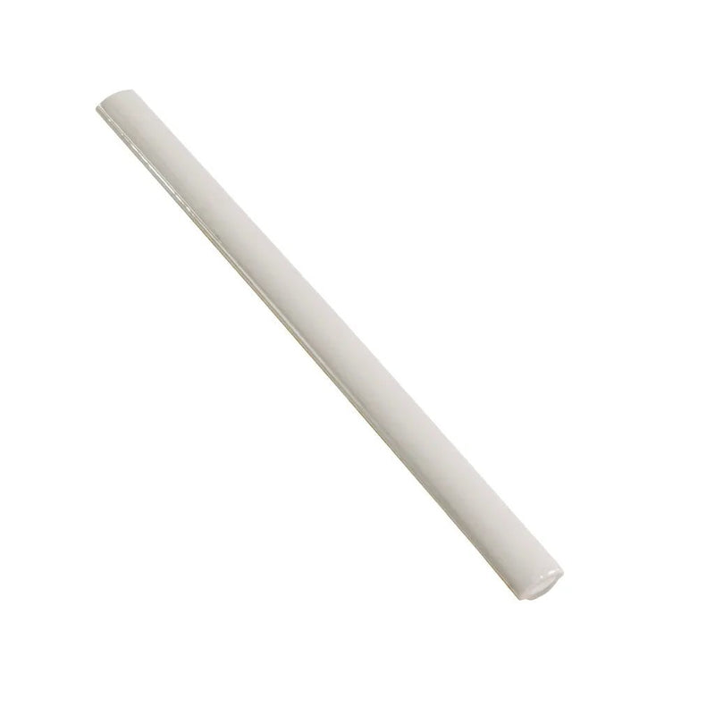 Soft Dove Gray 0.5x8 Glossy Ceramic Pencil Tile Trim (10 pack, 0.27 sq ft/case) by Apollo Tile