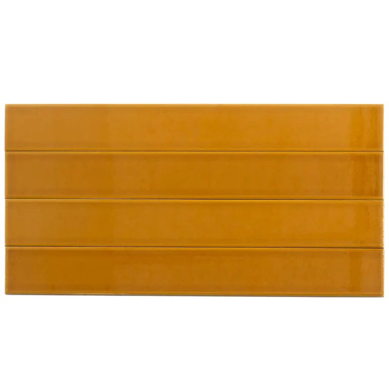 Honey 2x16 Glossy Ceramic Subway Tile (50 pack, 10.76 sq ft/case) by Apollo Tile