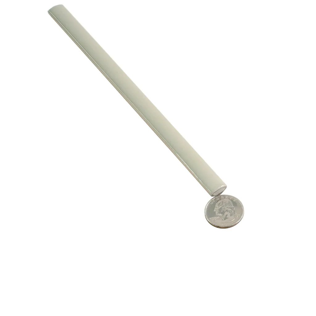 Soft Mint Green 0.5x8 Glossy Ceramic Pencil Tile Trim (10 pack, 0.27 sq ft/case) by Apollo Tile