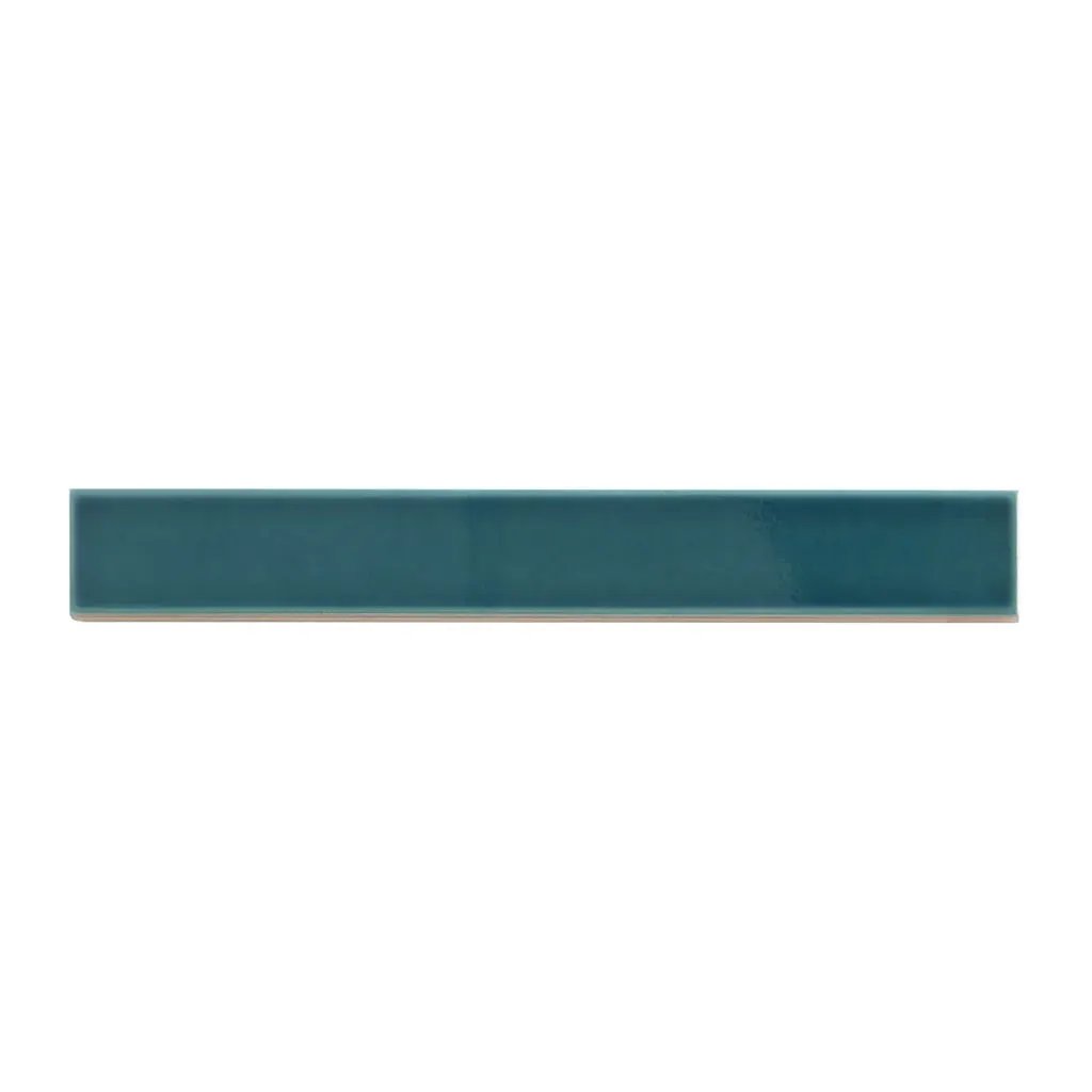 Emerald Petrol Blue 2x16 Glossy Ceramic Subway Tile (50 pack, 10.76 sq ft/case) by Apollo Tile