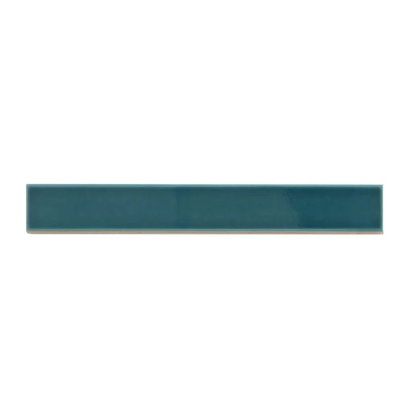 Emerald Petrol Blue 2x16 Glossy Ceramic Subway Tile (50 pack, 10.76 sq ft/case) by Apollo Tile