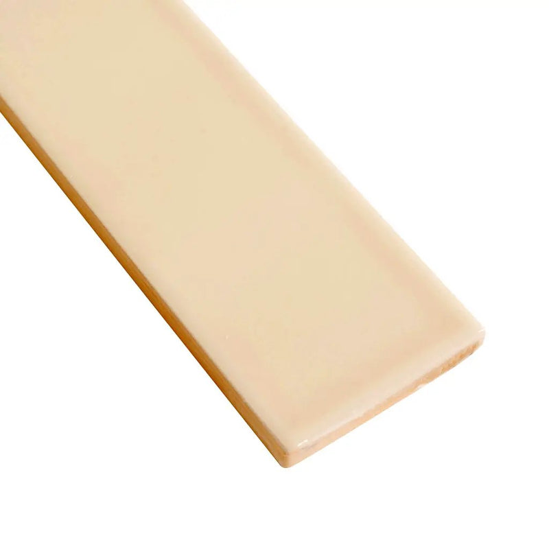 Alabaster Beige 2x16 Glossy Ceramic Subway Tile (50 pack, 10.76 sq ft/case) by Apollo Tile