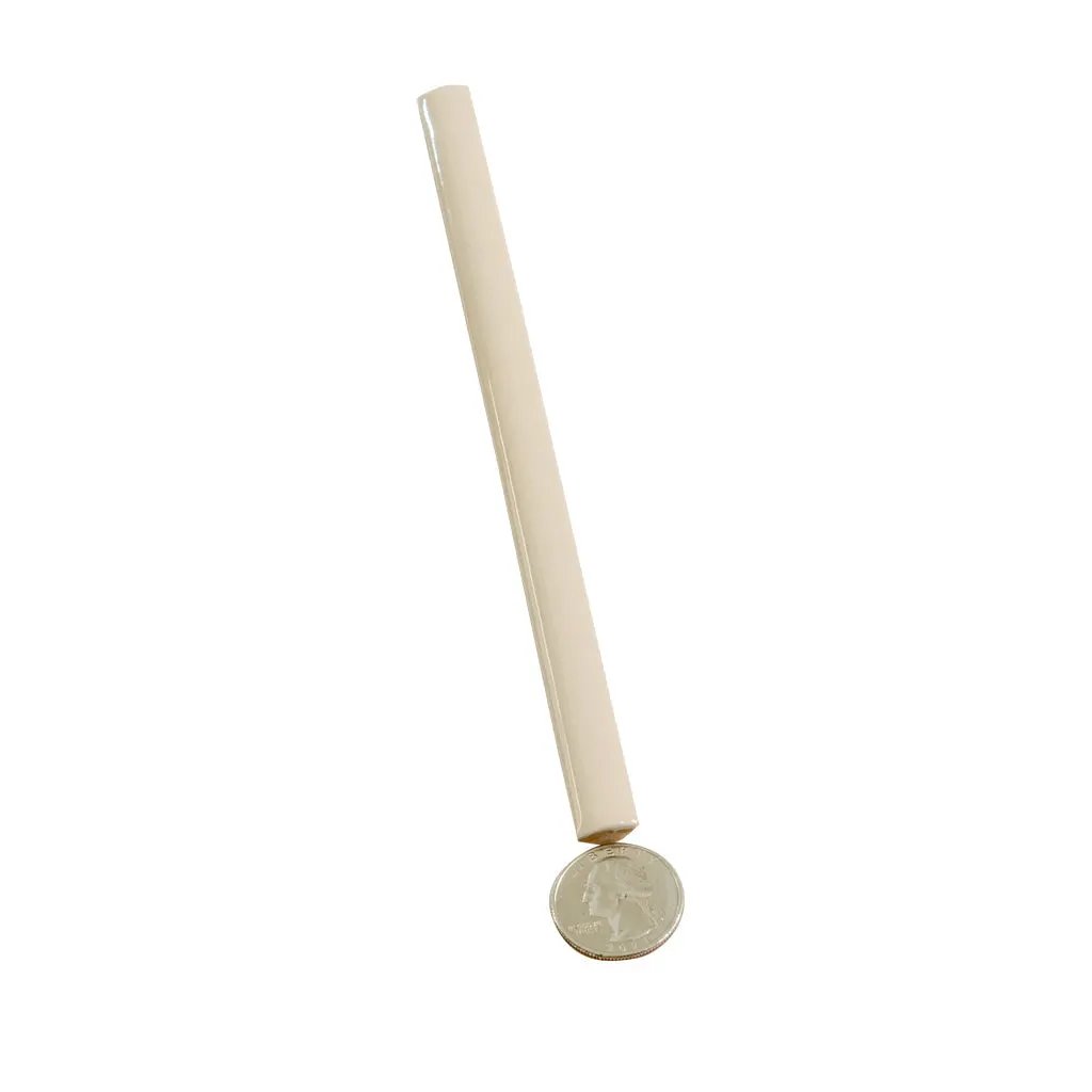Alabaster Beige 0.5x8 Glossy Ceramic Pencil Tile Trim (10 pack, 0.27 sq ft/case) by Apollo Tile