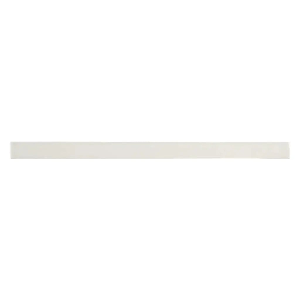 Snow White 0.5x8 Glossy Ceramic Pencil Tile Trim (10 pack, 0.27 sq ft/case) by Apollo Tile