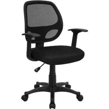 Black Mesh Mid-Back Office Chair by HomePacific