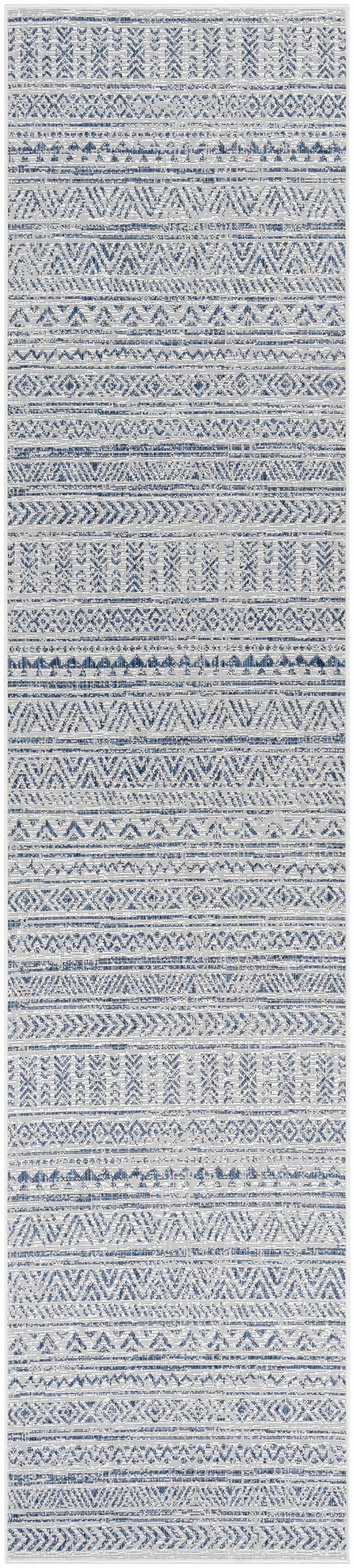 Novato Navy All Over Pattern Performance Outdoor Rug by Boutique Rugs