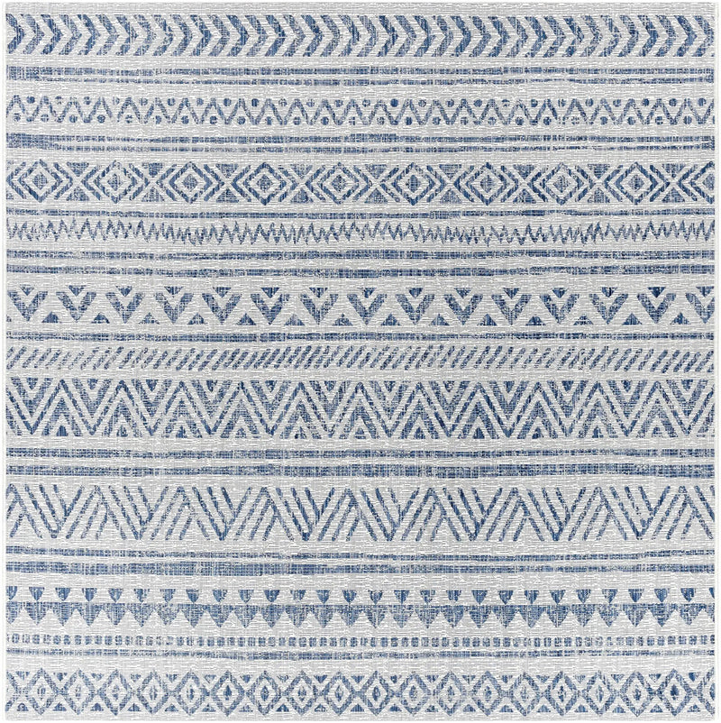 Novato Navy All Over Pattern Performance Outdoor Rug by Boutique Rugs