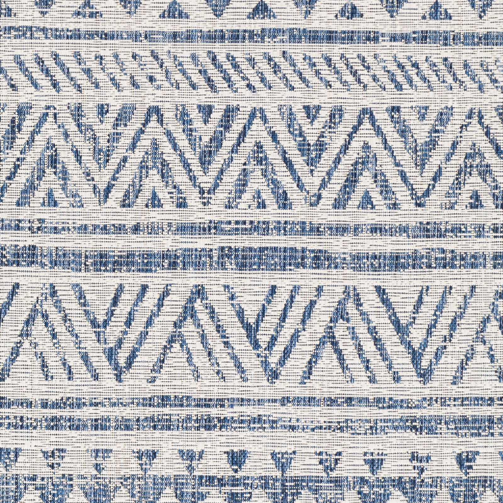 Novato Navy All Over Pattern Performance Outdoor Rug by Boutique Rugs