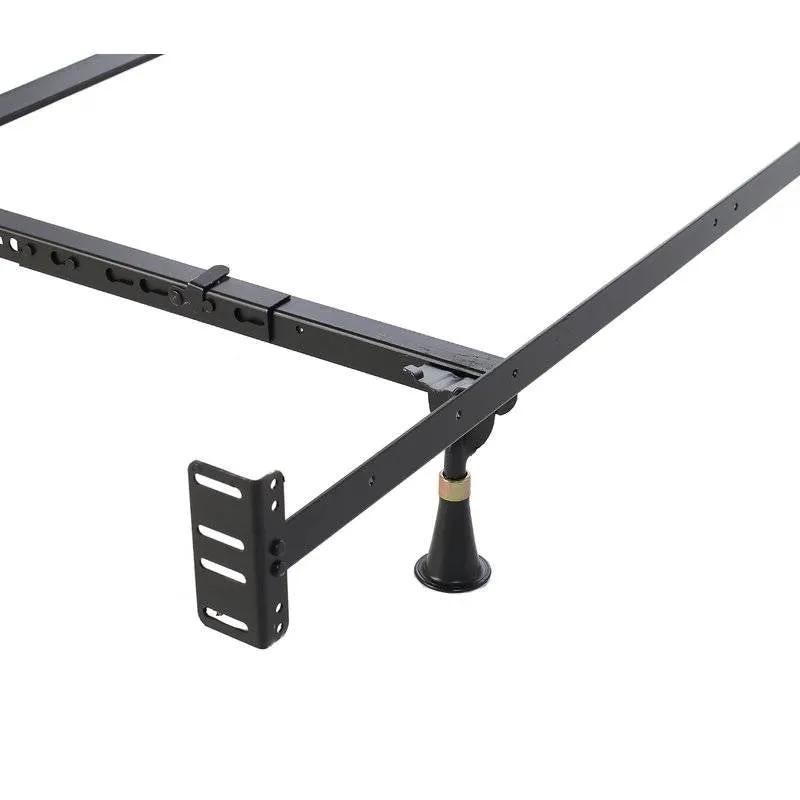 Queen/King Adjustable Metal Bed Frame with Headboard Footboard Brackets by HomePacific