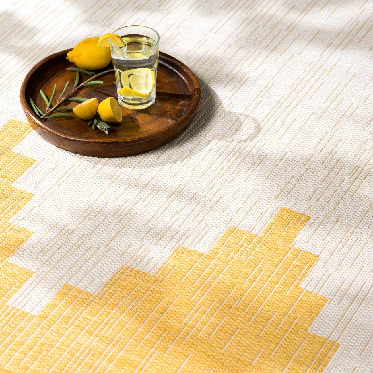Djugun Yellow Outdoor Rug - Clearance by Boutique Rugs