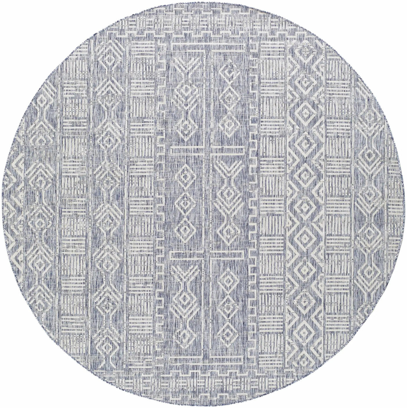 Epson Blue Indoor & Outdoor Rug - Clearance by Boutique Rugs