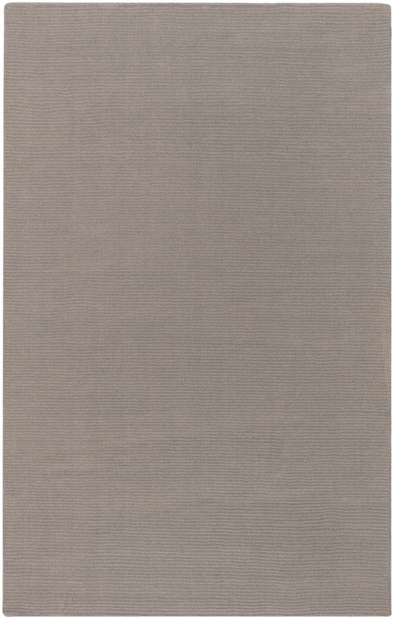 Brockton Solid Gray Wool Rug by Boutique Rugs