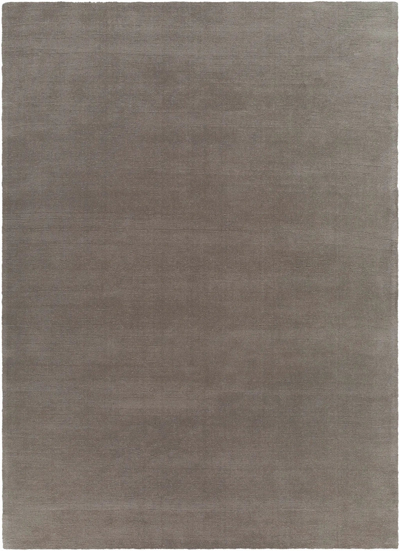 Brockton Solid Gray Wool Rug by Boutique Rugs