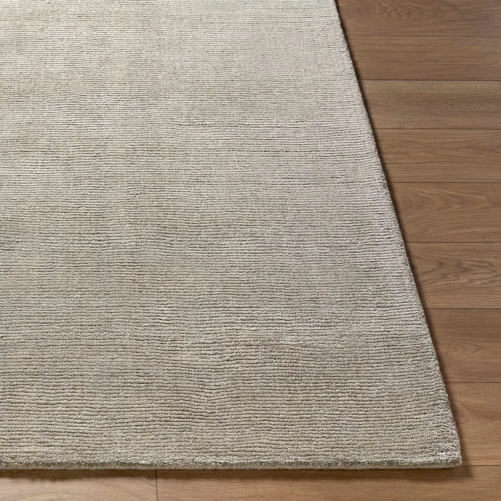 Brockton Solid Gray Wool Rug by Boutique Rugs
