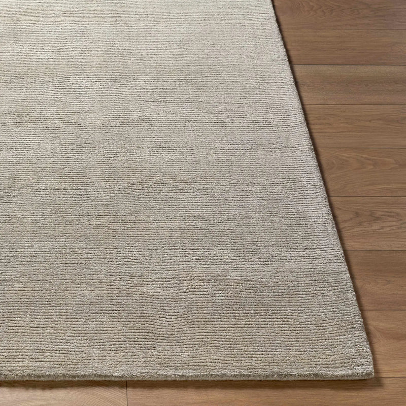 Brockton Solid Gray Wool Rug by Boutique Rugs