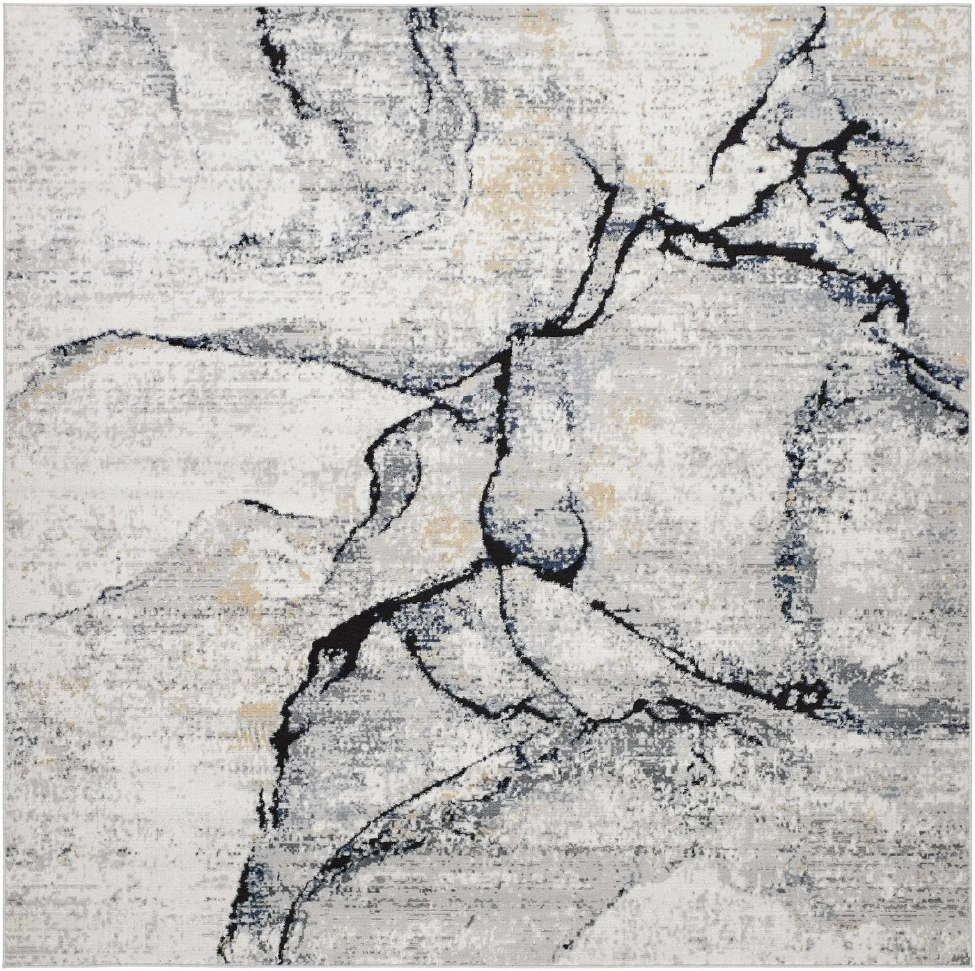 Fremantle Gray Marble Rug by Boutique Rugs