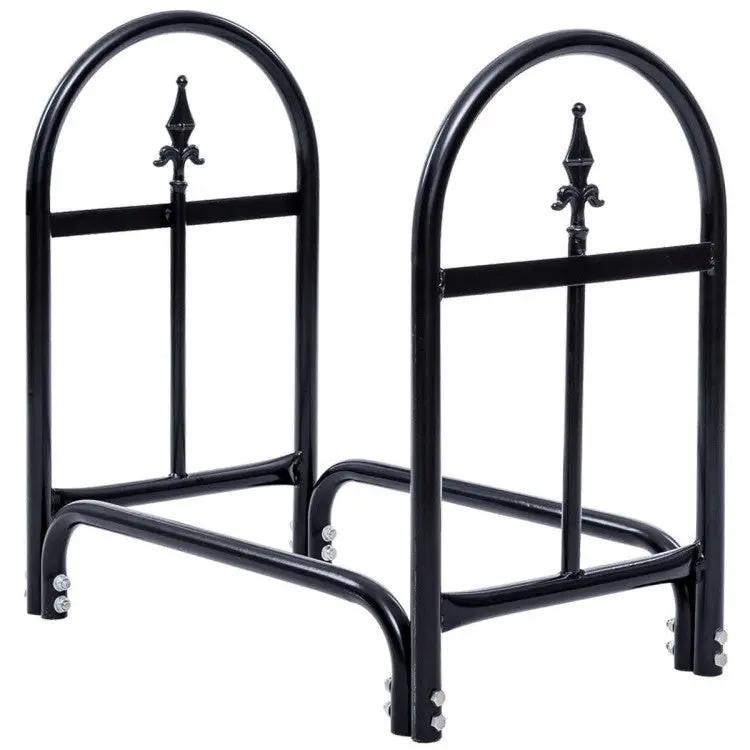 2 Ft. Small Indoor/Outdoor Heavy Duty Steel Firewood Storage Holder by HomePacific