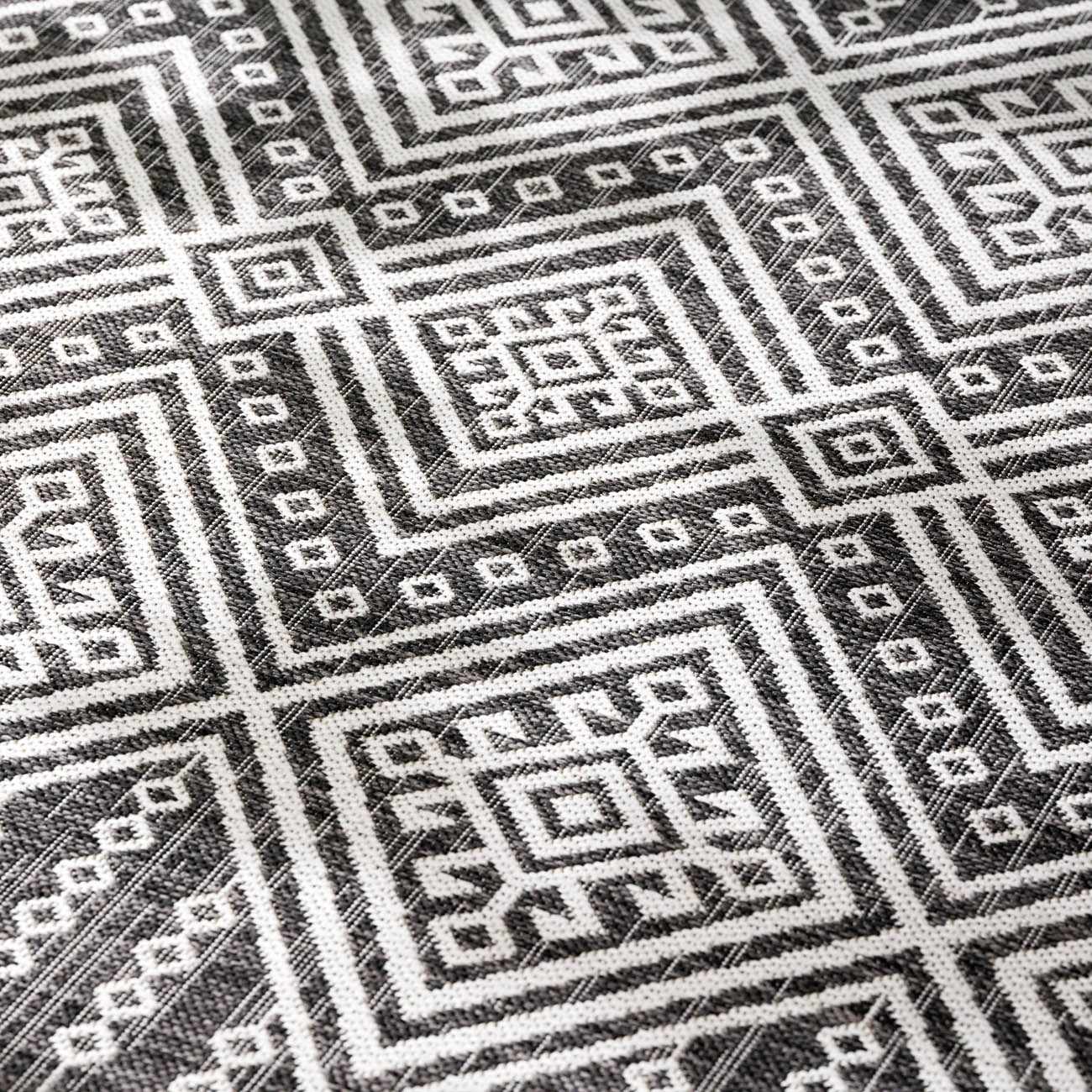 Frankville Black&White All Over Performance Outdoor Rug by Boutique Rugs