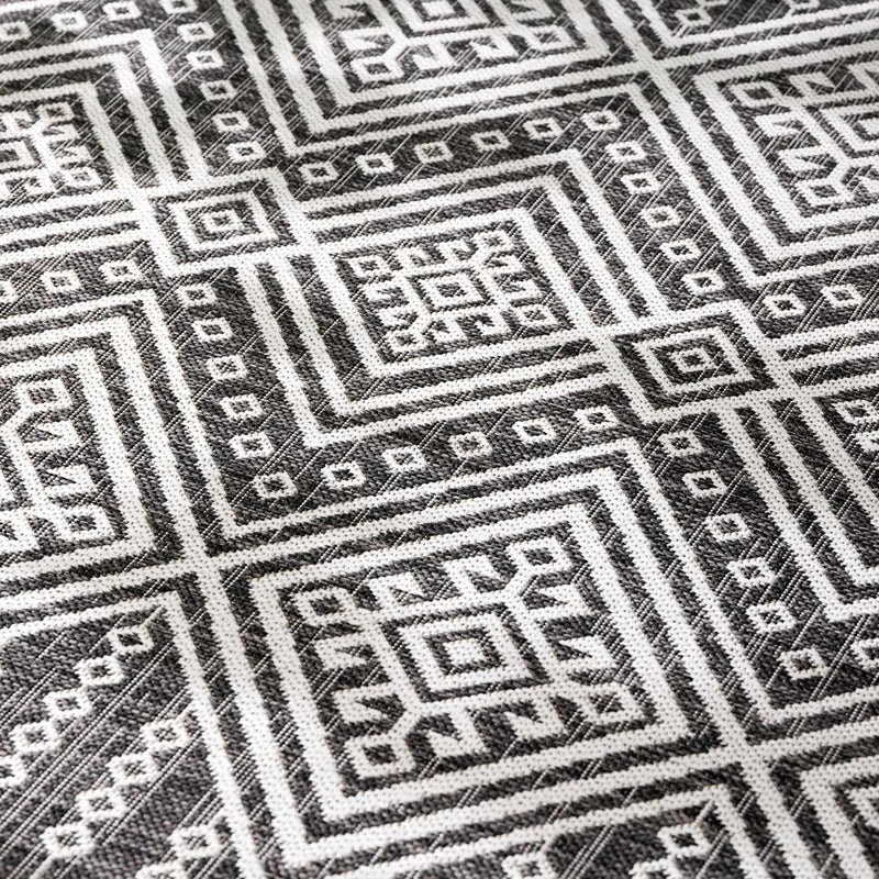 Frankville Black&White All Over Performance Outdoor Rug by Boutique Rugs