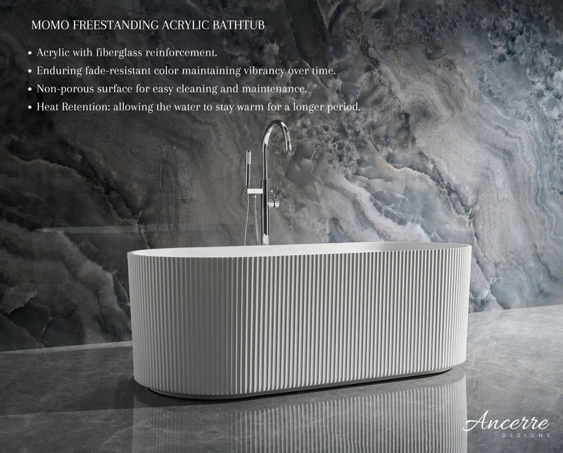 Momo Freestanding Acrylic Bathtub by Ancerre Designs