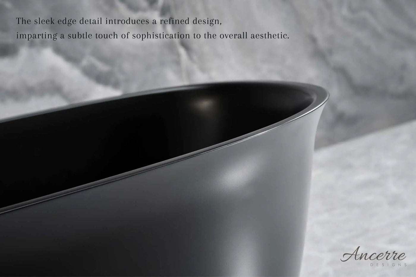 Fiore Freestanding Solid Surface Bathtub by Ancerre Designs