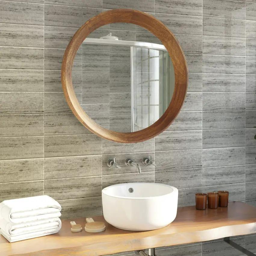 Wooden Beige 4x12 Polished Subway Crystal Sand Marble Tile (15 pack, 5 sq ft/case) by Apollo Tile