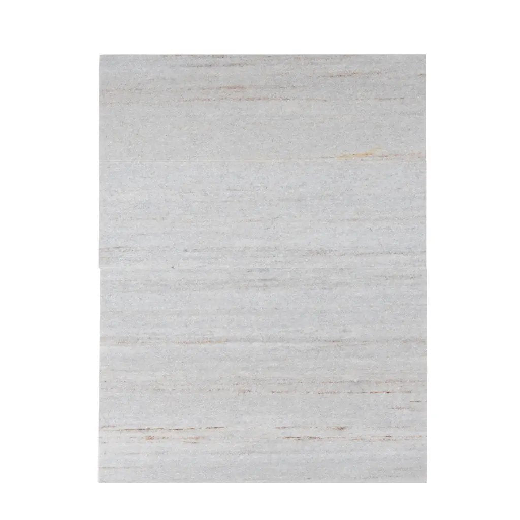 Wooden Beige 4x12 Polished Subway Crystal Sand Marble Tile (15 pack, 5 sq ft/case) by Apollo Tile