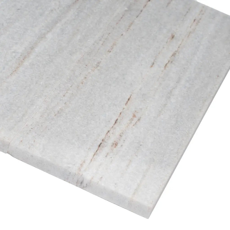 Wooden Beige 4x12 Polished Subway Crystal Sand Marble Tile (15 pack, 5 sq ft/case) by Apollo Tile