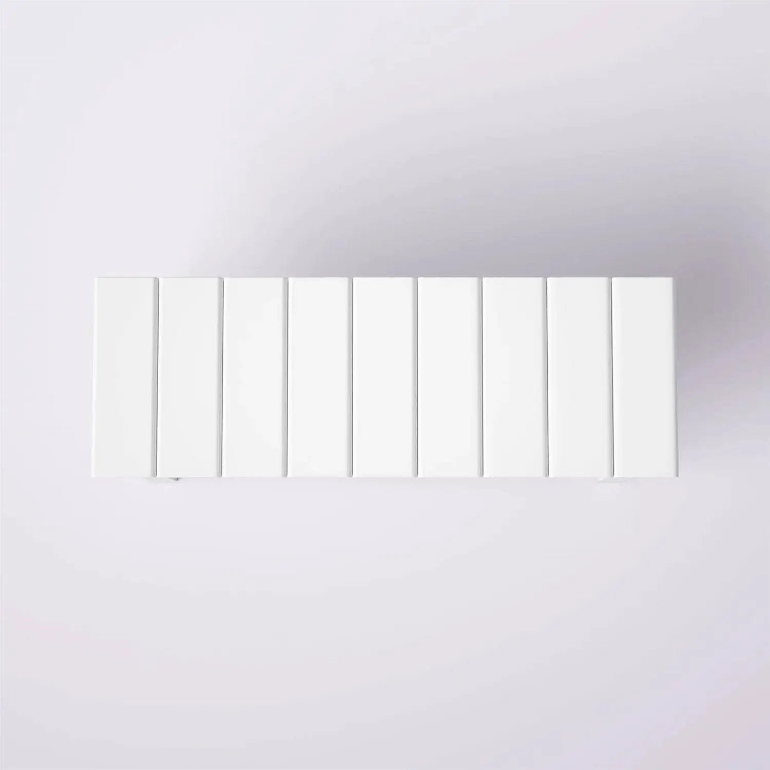 White Slatted Wood 2-Shelf Shoe Rack Storage Bench For Entryway or Closet by HomePacific