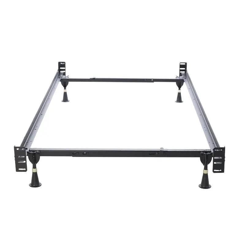 Twin/Full Adjustable Metal Bed Frame with Headboard Footboard Brackets by HomePacific