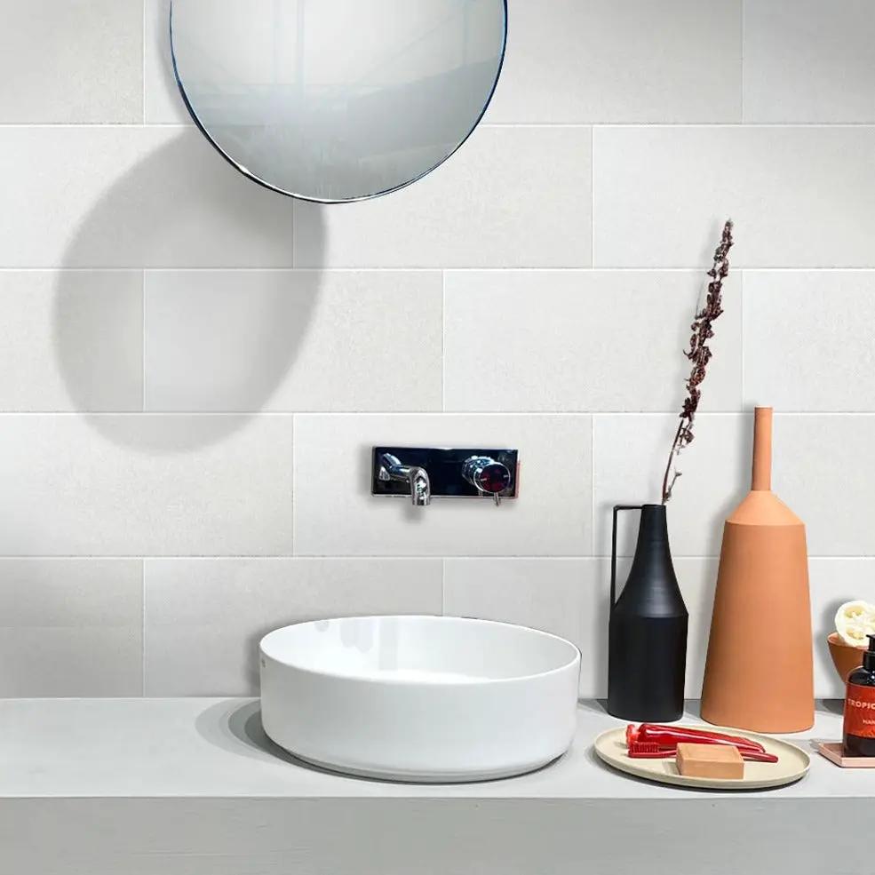 White 12x24 Honed Field Thassos Marble Tile (5 pack, 10 sq ft/case) by Apollo Tile