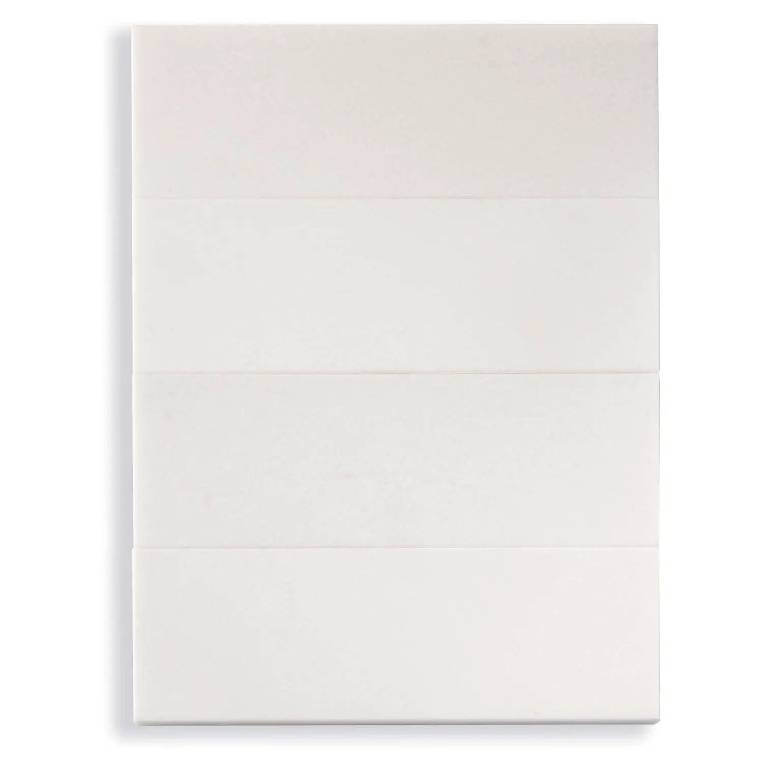 White 4x12 Honed Subway Thassos Marble Tile (15 pack, 5 sq ft/case) by Apollo Tile