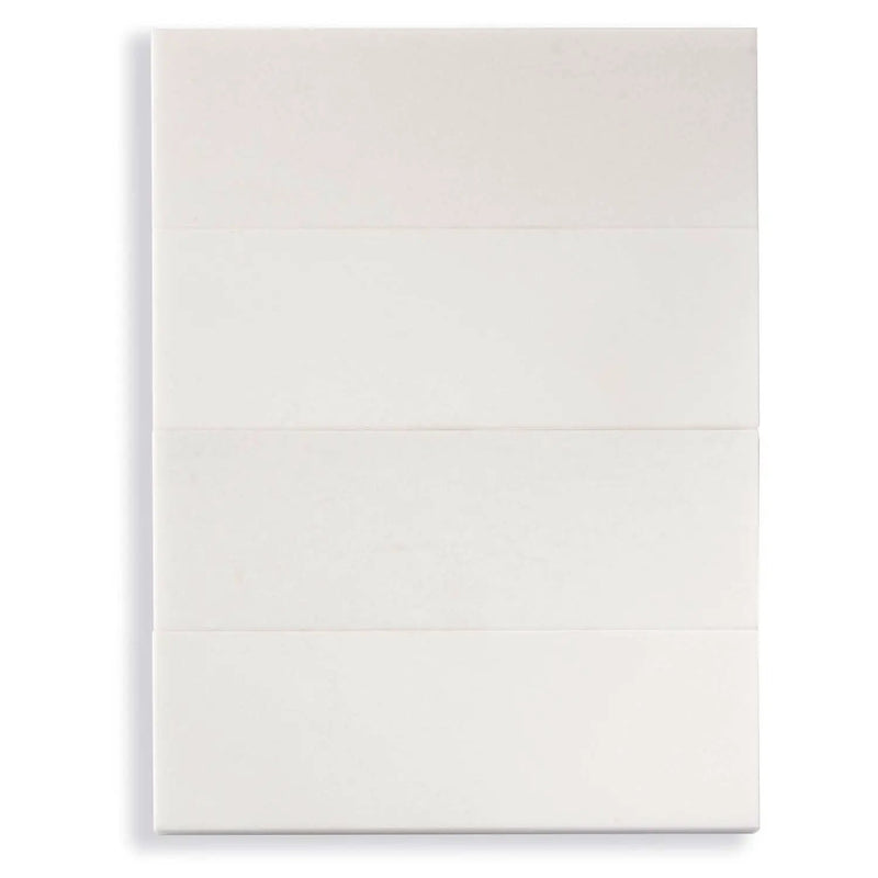 White 4x12 Honed Subway Thassos Marble Tile (15 pack, 5 sq ft/case) by Apollo Tile