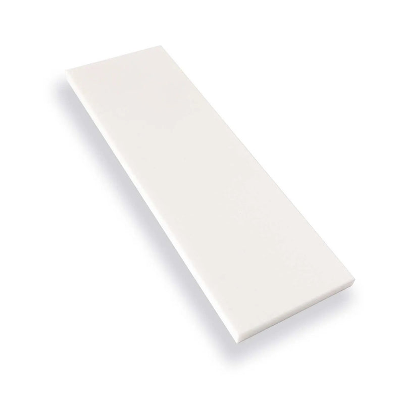White 4x12 Honed Subway Thassos Marble Tile (15 pack, 5 sq ft/case) by Apollo Tile