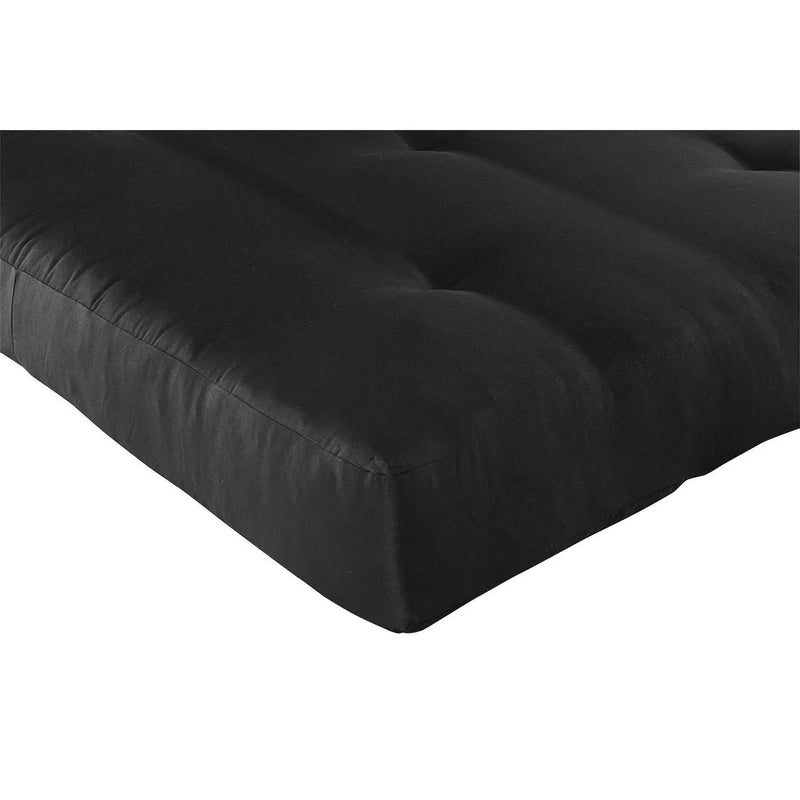 Full size 6-inch Thick Futon Mattress in Black by HomePacific