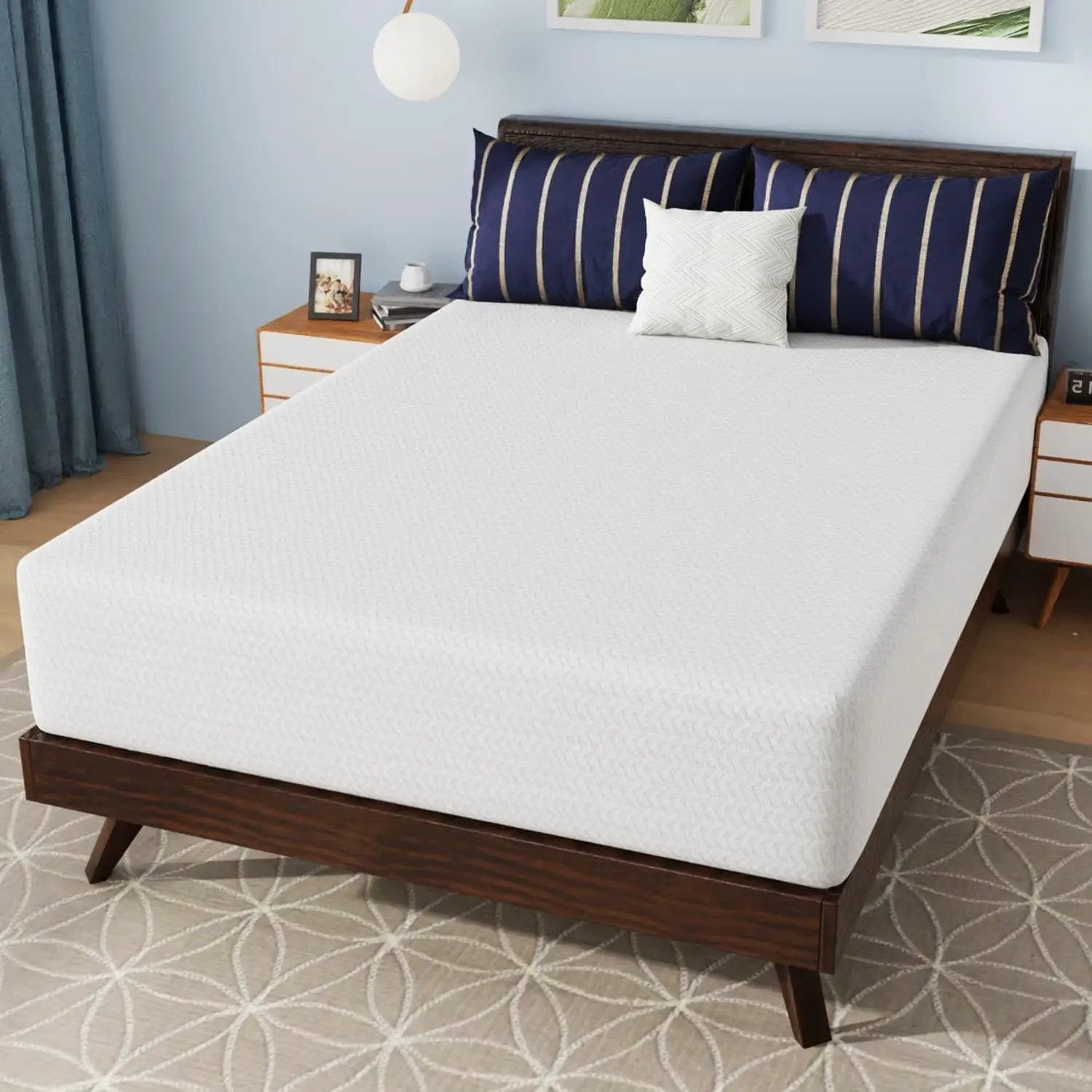 Full size 12-inch Charcoal Infused Memory Foam Mattress with Removable Cover by HomePacific