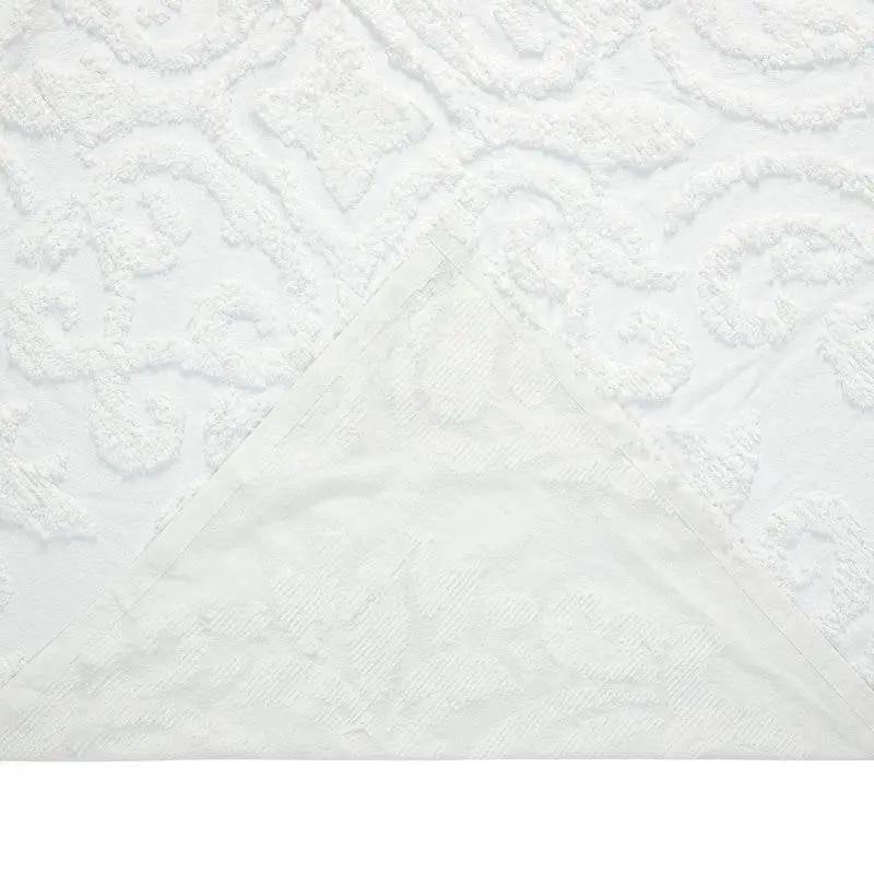 Full Size 100-Percent Cotton Chenille 3-Piece Coverlet Bedspread Set in White by HomePacific